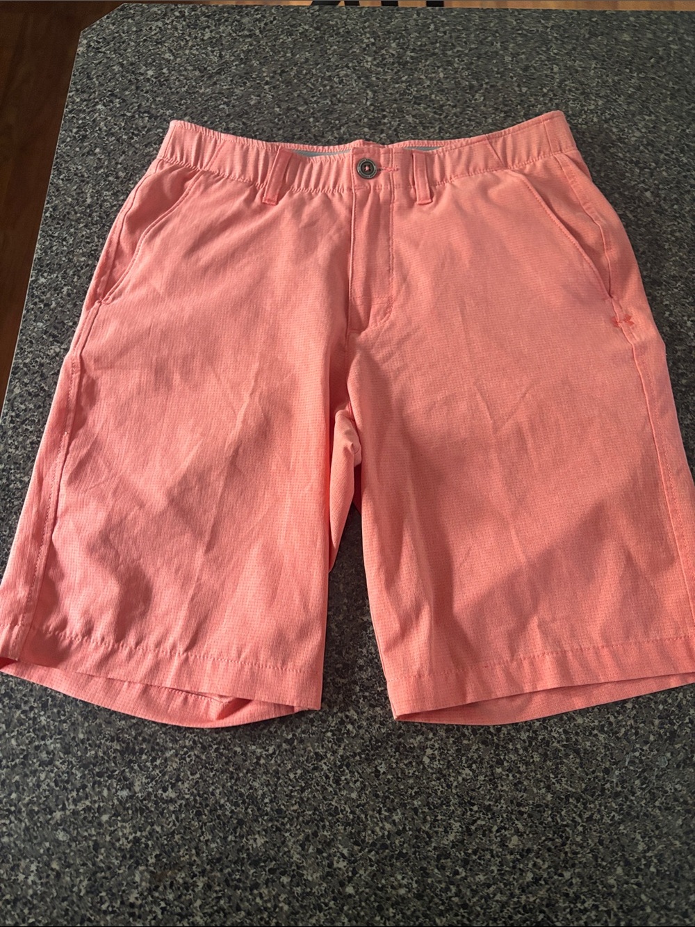 Under Armour Coral Pink Flat Front Men's Shorts